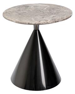 Rita príručný stolík čierny Ø50 cm