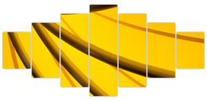 Žltá abstrakcie (Obraz 210x100cm)