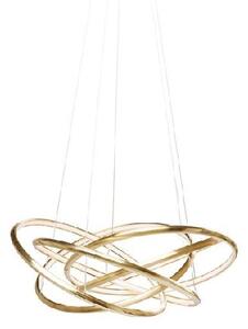 Saturn LED závesná lampa zlatá