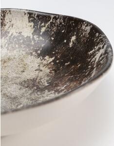 Savannah hlboký tanier sivo-hnedý Ø20 cm