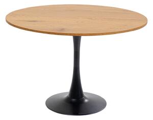 Schickeria jedálenský stôl hnedo-čierny Ø110 cm