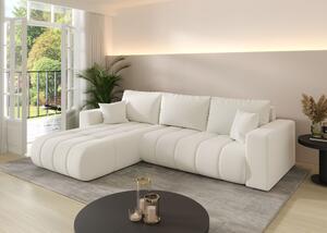 Rozkladacia sedacia súprava BOREA 2 - smotanová, ľavý roh