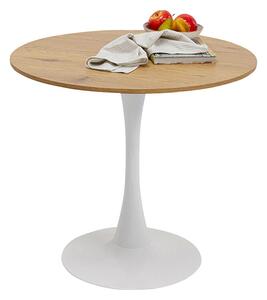 Schickeria príručný stolík biela/hnedá o80 cm