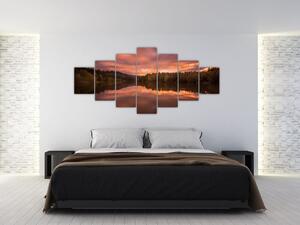 Obraz s jazerom na stenu (Obraz 210x100cm)