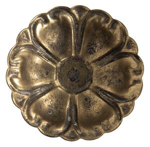 Zlatý antik kovový svietnik na nožičkách - 10 * 11 * 8 cm