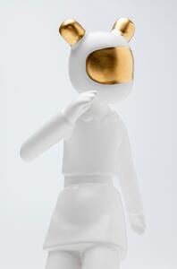 Skating Astronaut dekorácia biela 33 cm