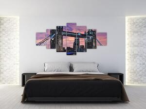 Obraz s Tower Bridge (Obraz 210x100cm)