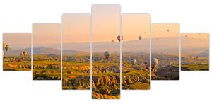 Obraz - letiaci balóny (Obraz 210x100cm)