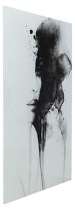 Smokey Face sklenený obraz čierny 100x150 cm