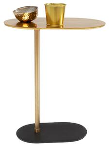 Slide príručný stolík zlatý
