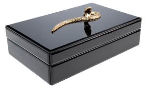 Snake box na šperky čierny