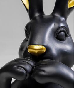 Sweet Rabbit dekorácia čierna 31 cm