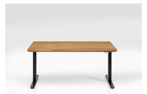 Symphony Oak kancelársky stôl čierny/hnedý 160x80