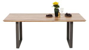 Symphony stôl akáciový hnedý/ tmavá oceľ 160x80