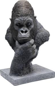 Thinking Gorilla Head dekorácia čierna 49cm