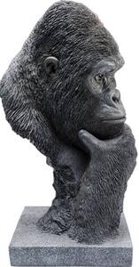 Thinking Gorilla Head dekorácia čierna 49cm