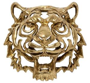 Tiger nástenná dekorácia zlatá