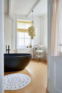 Guľatá bavlnená kúpeľňová predložka Swirl - Ø 60cm