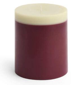 HAY Sviečka Silo Medium, bordeaux and lime white