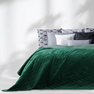 Zelený pléd cez posteľ AmeliaHome Laila Jade, 220 x 240 cm
