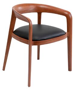 Valencia stolička s podrúčkou hnedá