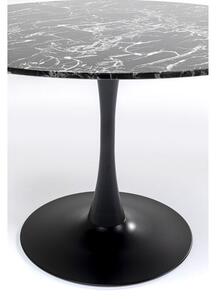 Veneto stôl mramor čierny Ø110 cm