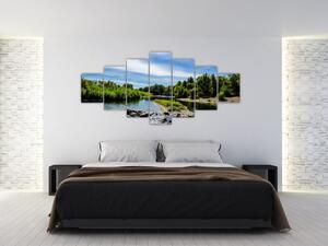 Obraz jazera na stenu (Obraz 210x100cm)