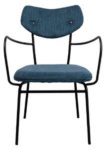 Viola stolička s lakťovou opierkou modrá