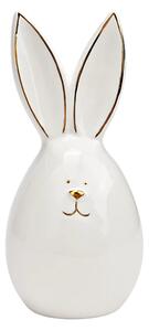 Keramický zajačik AURIC BUNNY 14 cm biely