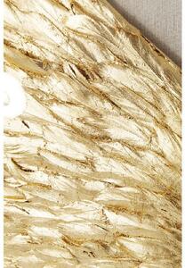 Wings nástenná dekorácia 120x120cm zlatá/biela
