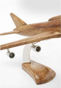 Wood Plane dekorácia hnedá 25 cm