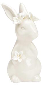 Porcelánový zajačik LILY BUNNY 12 cm biely