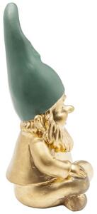 Zwerg dekoračná figurka zlatá/zelená 19cm