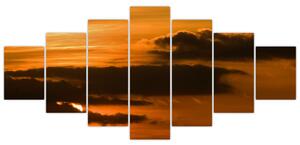 Západ slnka - moderné obrazy (Obraz 210x100cm)