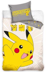 Detské obliečky Pokémon Pikachu v Akci 140x200/70x90 cm