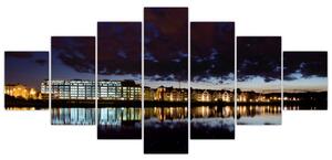Nočné mesto, obraz (Obraz 210x100cm)