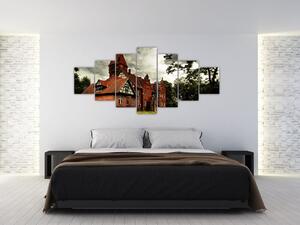 Tehlový dom - obraz (Obraz 210x100cm)