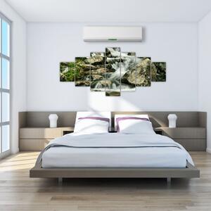 Horský vodopád - obraz (Obraz 210x100cm)