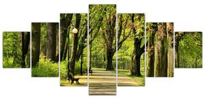 Cesta v parku - obraz (Obraz 210x100cm)