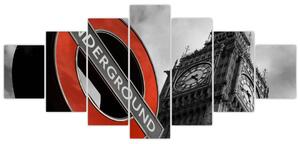 Londýnske metro - obraz (Obraz 210x100cm)