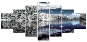 Zimná krajina - obraz (Obraz 210x100cm)