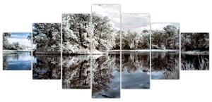 Zimná krajina - obrazy (Obraz 210x100cm)