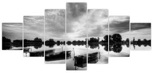 Lode na jazere - obraz (Obraz 210x100cm)
