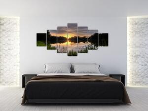 Obraz jazera (Obraz 210x100cm)
