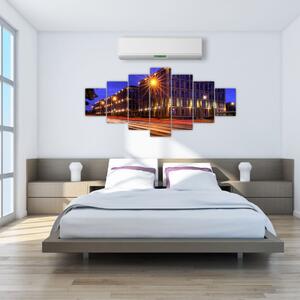 Nočné ulice - obraz do bytu (Obraz 210x100cm)