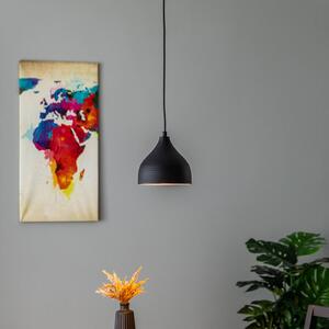 Tetovanie 2396 závesné svetlo, Ø18cm, čierna/zlatá
