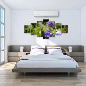 Modrá kvetina - obraz (Obraz 210x100cm)
