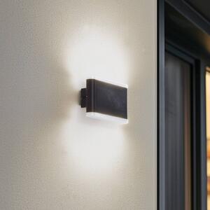 Lindby Smart LED vonkajšie nástenné svietidlo Elvi, CCT, RGB, Tuya, IP54