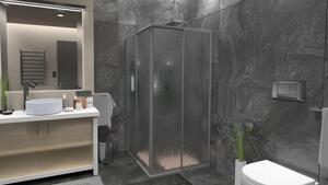 RIO CHROM 80-90 Sprchovací kút štvorcový