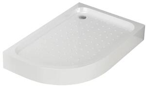 LOR 100 x 80 Pravá Sprchová vanička asymetrická, akrylát